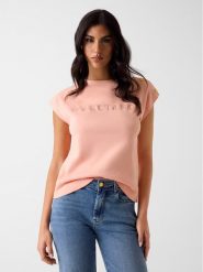 Marciano Guess T-Shirt 181284 Pomarańczowy Classic Fit. Brązowe t-shirty damskie Marciano Guess, xxs, z aplikacjami, bez kołnierzyka. Za 337.99 zł.