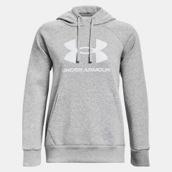Bluza damska Under Armour Rival Fleece Big Logo Hoody. Niebieskie bluzy damskie Under Armour, xs, bez wzorów, z kapturem. Za 175.99 zł.