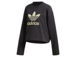 Bluza damska ADIDAS LG CREW 42. Czarne bluzy damskie Adidas, na jesień, uniwersalny, bez wzorów, z bawełny, bez kaptura. Za 249.00 zł.