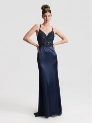 Hey Kyla Sukienka wieczorowa 5AG030HK Granatowy Slim Fit. Niebieskie sukienki damskie Hey Kyla, bez wzorów, z syntetyku, wizytowe, bez ramiączek. Za 609.99 zł.
