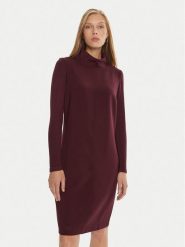 Tatuum Sukienka dzianinowa Sagamia T2321.196B Bordowy Regular Fit. Czerwone sukienki damskie TATUUM, bez wzorów, z dzianiny, bez ramiączek. Za 249.99 zł.