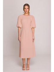 Stylove Sukienka w kolorze jasnoróżowym rozmiar: XL. Różowe sukienki damskie Stylove, bez wzorów, bez ramiączek. Za 302.95 zł.