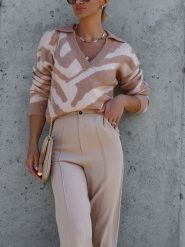 LA Angels Sweter w kolorze kremowo-jasnobrązowym rozmiar: S. Brązowe swetry klasyczne damskie LA Angels, s, bez kołnierzyka. Za 172.08 zł.