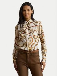 LAUREN RALPH LAUREN Koszula 200979807001 Biały Straight Fit. Białe koszule damskie Lauren Ralph Lauren, xs, bez wzorów, z syntetyku, bez kołnierzyka, bez ramiączek. Za 739.99 zł.