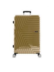 Semi Line Walizka duża T5763-3 Złoty. Żółte walizki Semi-line, bez wzorów, z tworzywa sztucznego, duże. Za 259.99 zł.