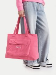 Roxy Torebka WBEOHP-ROXY-MZ-005-10 Różowy. Czerwone shopper bag Roxy, z materiału, bez dodatków. Za 79.99 zł.