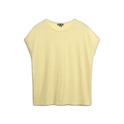 Damska koszulka o luźnym kroju Superdry Studios. Żółte bluzki damskie Superdry, bez wzorów, bez kołnierzyka, bez ramiączek. Za 109.30 zł.