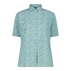 Koszula damska turystyczne CMP 33S5656. Niebieskie koszule damskie CMP, s, bez wzorów, sportowe, bez kołnierzyka, bez ramiączek. Za 257.50 zł.