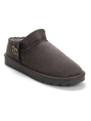 ISLAND BOOT Botki zimowe "Idila" w kolorze ciemnoszarym rozmiar: 39. Szare botki damskie Island Boot, na zimę, bez obcasa, bez zapięcia. Za 130.99 zł.