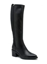 Sixth Sens Kozaki w kolorze czarnym rozmiar: 39. Czarne kozaki damskie Sixth Sens, na zimę, bez obcasa, bez zapięcia. Za 230.59 zł.