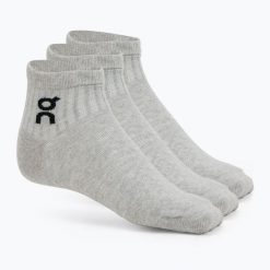 Skarpety On Logo Sock Mid 3. Szare skarpetki damskie On, bez wzorów, z bawełny. Za 89.99 zł.