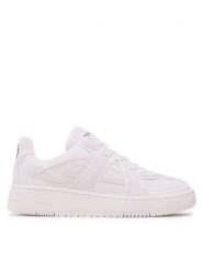 Trussardi Sneakersy 79A00844 Biały. Białe obuwie sportowe damskie TRUSSARDI, ze skóry, bez zapięcia. Za 619.99 zł.