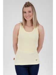 Alife and kickin Top "Lisa" w kolorze kremowym rozmiar: L. Brązowe koszulki sportowe damskie Alife and Kickin, l, bez wzorów, bez ramiączek. Za 32.90 zł.
