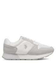 U.S. Polo Assn. Sneakersy KITTY002A Biały. Białe obuwie sportowe damskie U.S. Polo Assn., z materiału, bez zapięcia. W wyprzedaży za 207.99 zł.