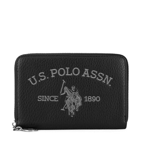 Portfel U.S. Polo Assn. Czarne portfele damskie U.S. Polo Assn., bez wzorów. Za 139.99 zł.