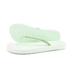 Japonki basenowe damskie Flip Flop. Zielone klapki damskie Flip Flop, bez wzorów, bez obcasa, bez zapięcia. Za 92.00 zł.