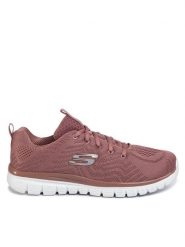 Skechers Sneakersy Get Connected 12615/MVE Różowy. Czerwone obuwie sportowe damskie Skechers, z materiału, bez zapięcia. Za 179.99 zł.