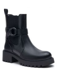 Foreverfolie Botki w kolorze czarnym rozmiar: 36. Czarne botki damskie Foreverfolie, bez obcasa, bez zapięcia. Za 159.95 zł.