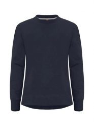 Clique Miami PRO Roundneck Women bluza damska z recyklingu – Dark Navy. Niebieskie bluzy damskie CLIQUE, xl, bez wzorów, z bawełny, bez kaptura. Za 189.36 zł.