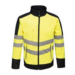 Kurtka Softshellowa Unisex Dla Dorosłych HiVis Odblaskowy Materiał. Niebieskie kurtki damskie Regatta, xl, bez wzorów, z materiału, bez kaptura. Za 247.99 zł.