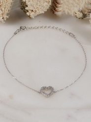 Heliophilia Srebrna bransoletka rozmiar: onesize. Szare bransoletki damskie Heliophilia, srebrne. Za 56.99 zł.