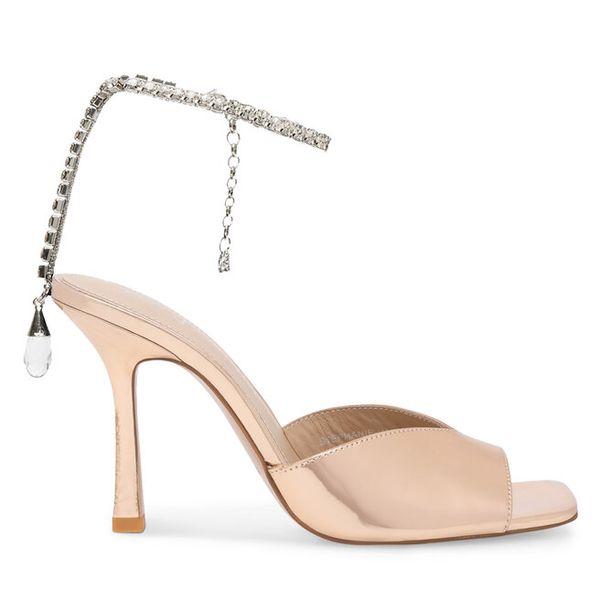 Sandały Eva Minge. Żółte sandały damskie Eva Minge, bez wzorów, bez obcasa, na szpilce, bez zapięcia. Za 199.99 zł.