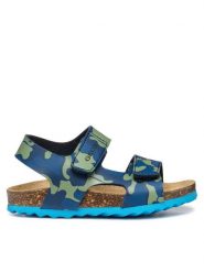Geox Sandały B Sandal Chalki B552QB 00004 CF44L M Granatowy. Niebieskie sandały chłopięce Geox, ze skóry, bez zapięcia. Za 129.99 zł.
