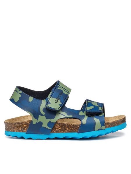 Geox Sandały B Sandal Chalki B552QB 00004 CF44L M Granatowy. Niebieskie sandały chłopięce Geox, ze skóry, bez zapięcia. Za 89.99 zł.