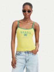 Guess T-Shirt 183097 Czerwony Classic Fit. Żółte t-shirty damskie Guess Jeans, m, z aplikacjami, z bawełny, bez kołnierzyka. Za 129.99 zł.