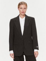 Tommy Hilfiger Marynarka Oversized Prep Pinstripe Blazer WW0WW40498 Czarny Regular Fit. Czarne marynarki i żakiety damskie Tommy Hilfiger, l, bez wzorów, z syntetyku. Za 1,799.00 zł.