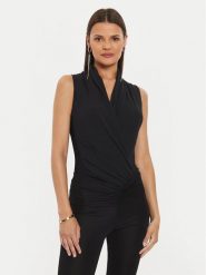 Rinascimento Body CFC0120531003 Czarny Regular Fit. Czarne body i gorsety Rinascimento, bez wzorów, z wiskozy. Za 179.99 zł.