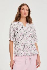 Koszula w kwiaty różowa. Czerwone koszule damskie MOODO, bez wzorów, z wiskozy, bez kołnierzyka, bez ramiączek. Za 79.99 zł.