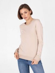 Basiclo Bluza w kolorze beżowym rozmiar: M. Brązowe bluzy damskie Basiclo, m, bez wzorów, bez kaptura. Za 113.90 zł.