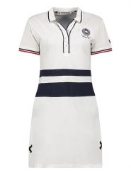 Canadian Peak Sukienka polo "Kylianeak" w kolorze białym rozmiar: XL. Białe sukienki damskie Canadian Peak, bez wzorów, z bawełny, bez ramiączek. Za 86.99 zł.