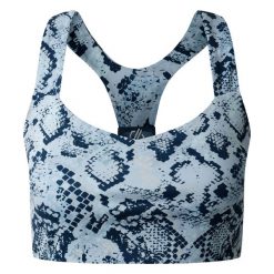 Damski Biustonosz Sportowy Swift III Z Wężowym Nadrukiem. Niebieskie biustonosze sportowe damskie Dare 2b, bez wzorów. Za 59.99 zł.