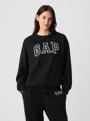 GAP Bluza w kolorze czarnym rozmiar: S. Czarne bluzy damskie GAP, s, bez wzorów, bez kaptura. Za 96.60 zł.