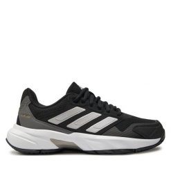 Buty do tenisa adidas. Czarne obuwie sportowe treningowe Adidas, tenisowe. Za 269.99 zł.