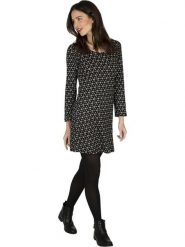 Aller Simplement Sukienka w kolorze czarno-kremowym rozmiar: 44. Czarne sukienki damskie Aller Simplement, bez wzorów, z bawełny, klasyczne, bez ramiączek. Za 48.16 zł.