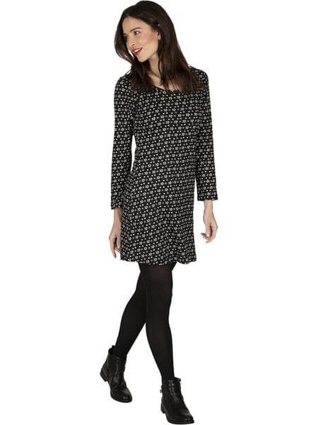 Aller Simplement Sukienka w kolorze czarno-kremowym rozmiar: 44. Czarne sukienki damskie Aller Simplement, bez wzorów, z bawełny, klasyczne, bez ramiączek. Za 52.55 zł.