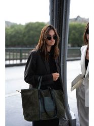 Maison héritage PARIS Skórzany shopper bag "Malta" w kolorze ciemnozielonym - 52 x 31 cm rozmiar: onesize. Zielone shopper bag maison héritage PARIS, bez wzorów, z materiału, na ramię, bez dodatków. Za 347.99 zł.