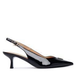 Czółenka Guess. Czarne czółenka damskie Guess, z aplikacjami, bez obcasa. Za 544.99 zł.