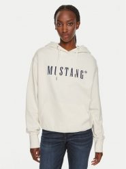 Mustang Bluza Margo 1013934 Écru Oversize. Bluzy damskie Mustang, s, bez wzorów, z bawełny, bez kaptura. Za 159.99 zł.