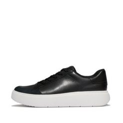 Damskie zamszowe trampki FitFlop Rtg. Czarne trampki damskie FIT FLOP, bez wzorów, ze skóry, bez zapięcia. Za 523.00 zł.