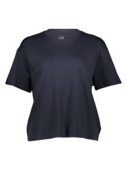 GAP Koszulka w kolorze granatowym rozmiar: XL. Niebieskie bluzki damskie GAP, xl, bez wzorów, z bawełny, bez kołnierzyka, bez ramiączek. Za 104.95 zł.