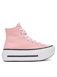 Converse Trampki Chuck Taylor All Star Lift Double Stack A15012C Różowy. Czerwone trampki damskie Converse, bez wzorów, z materiału, bez zapięcia. Za 359.99 zł.
