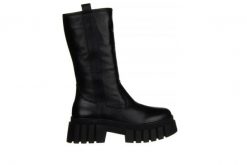 Kozaki Bayla-161 054 2945 03 Black 161391, Czarny, Skóra naturalna - 40. Czarne kozaki damskie Bayla, na zimę, z gumy, bez obcasa, na platformie, bez zapięcia. W wyprzedaży za 269.10 zł.