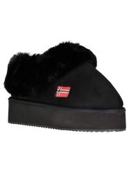 Geographical Norway Kapcie "Oninkasi" w kolorze czarnym rozmiar: 38. Czarne kapcie damskie Geographical Norway, z materiału. Za 100.99 zł.