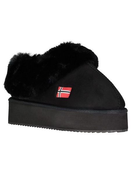 Geographical Norway Kapcie "Oninkasi" w kolorze czarnym rozmiar: 38. Czarne kapcie damskie Geographical Norway, z materiału. Za 100.99 zł.