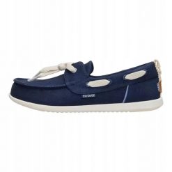 HEYDUDE Damskie Mokasyny Harbor Breeze Lo. Białe mokasyny damskie Hey dude, z materiału, bez obcasa. Za 329.00 zł.