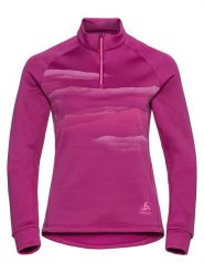 Odlo Bluza polarowa "Berra Graphic" w kolorze różowym rozmiar: S. Różowe bluzy damskie ODLO, s, bez wzorów, z materiału, bez kaptura. Za 223.99 zł.